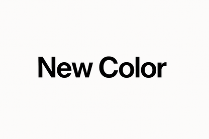White background with black text "New Color" centered in the image